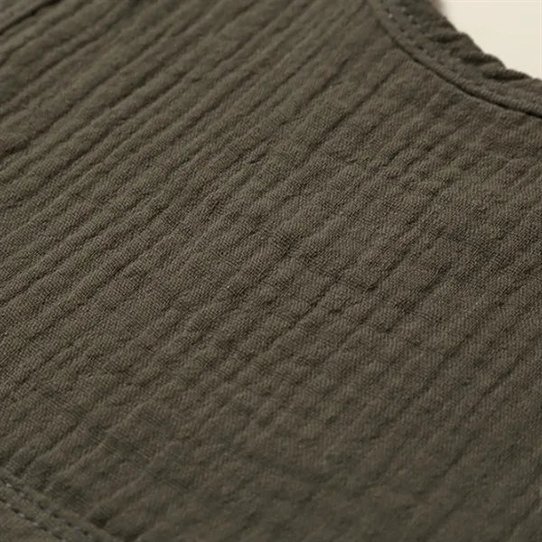Baby Breathable Cotton Gauze Bib With Double Buckle