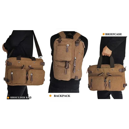 Multifunctional Hand-held Crossbody Laptop Backpack