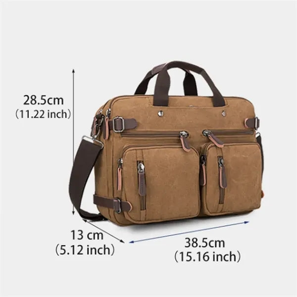Multifunctional Hand-held Crossbody Laptop Backpack