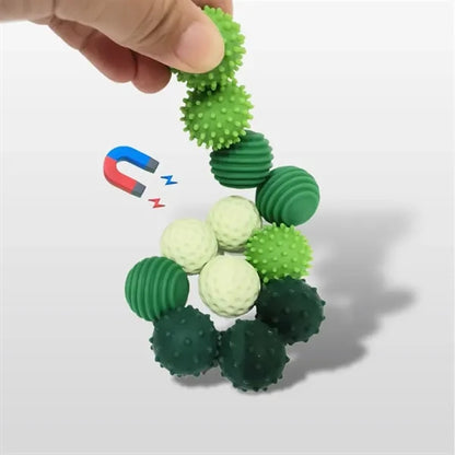 Silicone Decompression Magnetic Toy Ball Eight-Piece Set