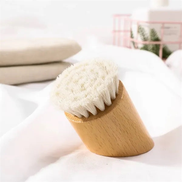 Wooden Exfoliating Facial Cleansing Brush