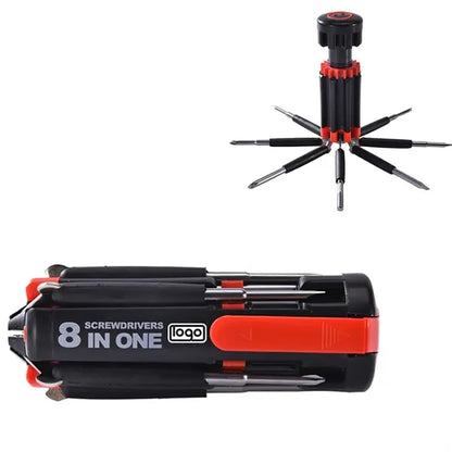 8 in 1 Multifunctional Screwdriver Tool w/Flashlight