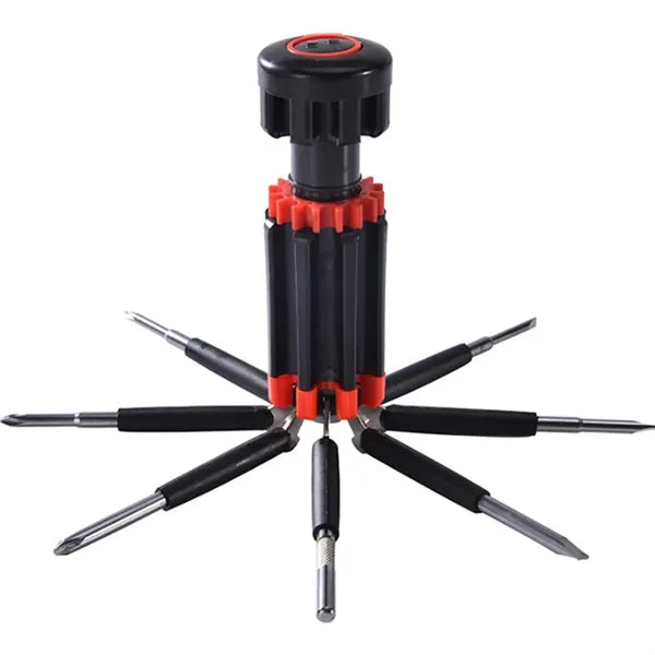 8 in 1 Multifunctional Screwdriver Tool w/Flashlight
