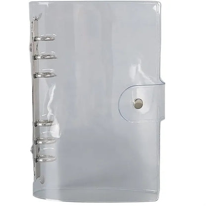 Clear PVC A6 Notebook Binder Cover w/ Flexible Rings