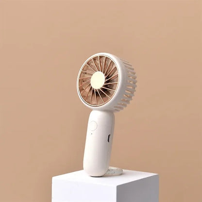 Rechargeable Mini Handheld Fan With Carebiner