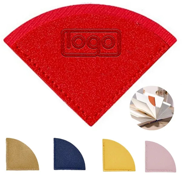 PU leather Corner Page Book Mark