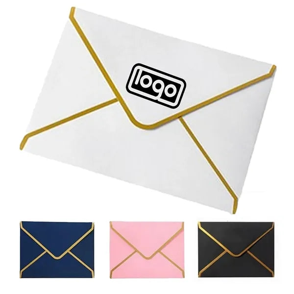 Gold-Foiled Diamond-Shaped Envelope Invitation