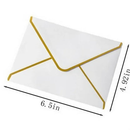 Gold-Foiled Diamond-Shaped Envelope Invitation