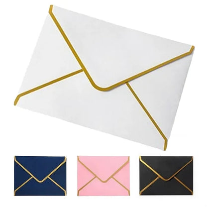 Gold-Foiled Diamond-Shaped Envelope Invitation