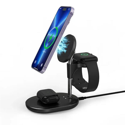 3 in 1 Smart Magnetic Wireless Charger Stand