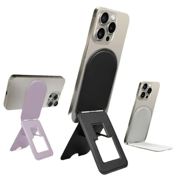 PU Leather Foldable Magnetic Triangle Phone Stand