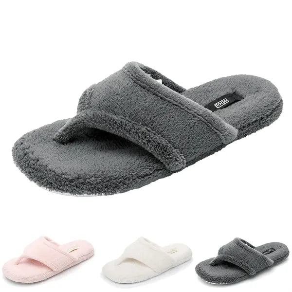 Plush Flip Flops Slippers
