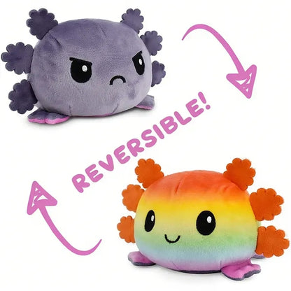 Reversible Axolotl Plush Stuffed Animal Toy