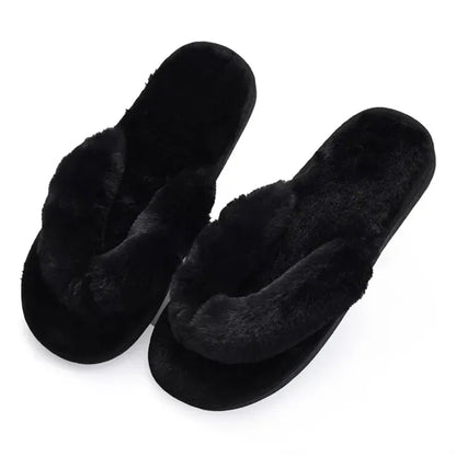 Unisex Plush Non-Slip Breathable Flip Flops