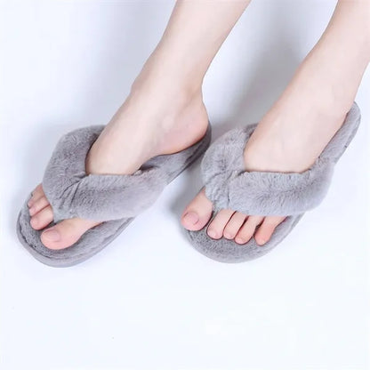 Unisex Plush Non-Slip Breathable Flip Flops