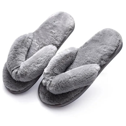 Unisex Plush Non-Slip Breathable Flip Flops
