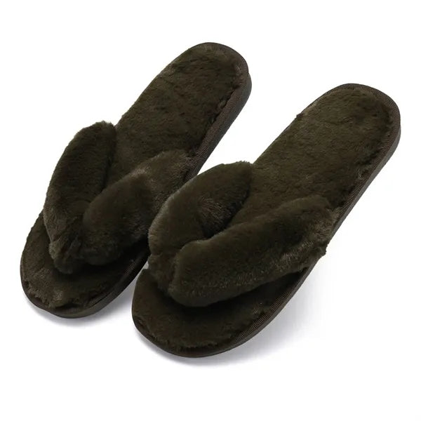 Unisex Plush Non-Slip Breathable Flip Flops