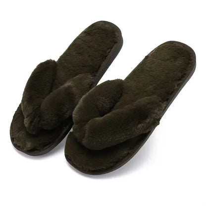 Unisex Plush Non-Slip Breathable Flip Flops