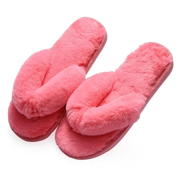 Unisex Plush Non-Slip Breathable Flip Flops