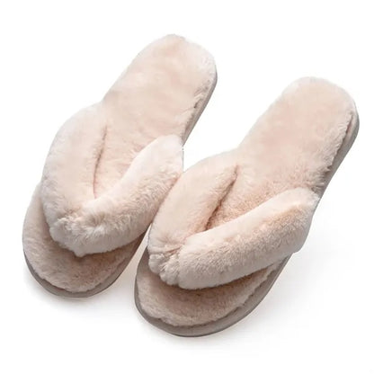 Unisex Plush Non-Slip Breathable Flip Flops