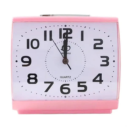 Silent Square Analog Alarm Clock