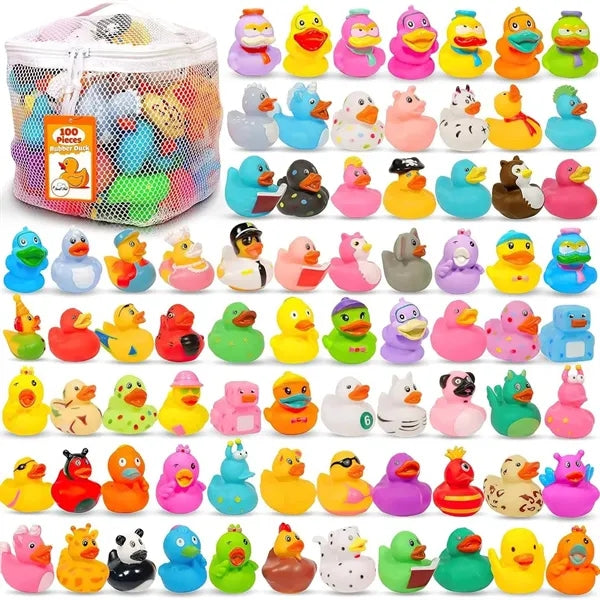 Kids Squeezable Mini Rubber Duck Bath Toy