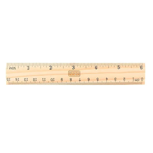 Pine Wood Double Scale Measuring Ruler