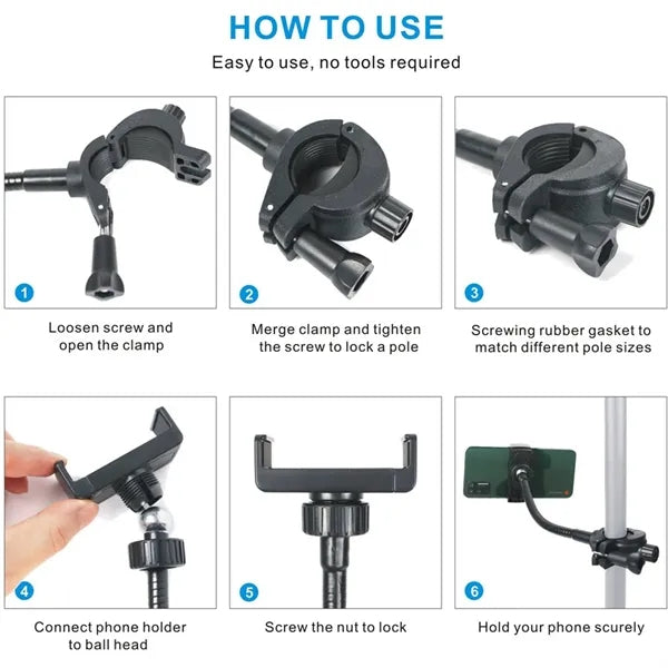Plastic Flexible Microphone Phone Holder