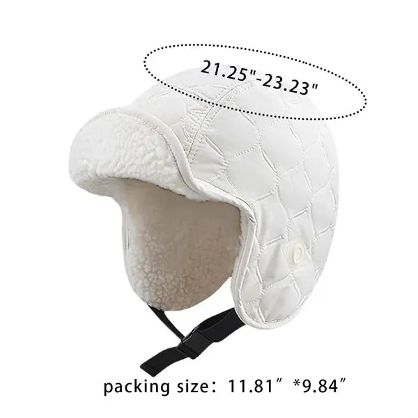 Hiking fishing unisex warm winter trapper hat with ear flaps