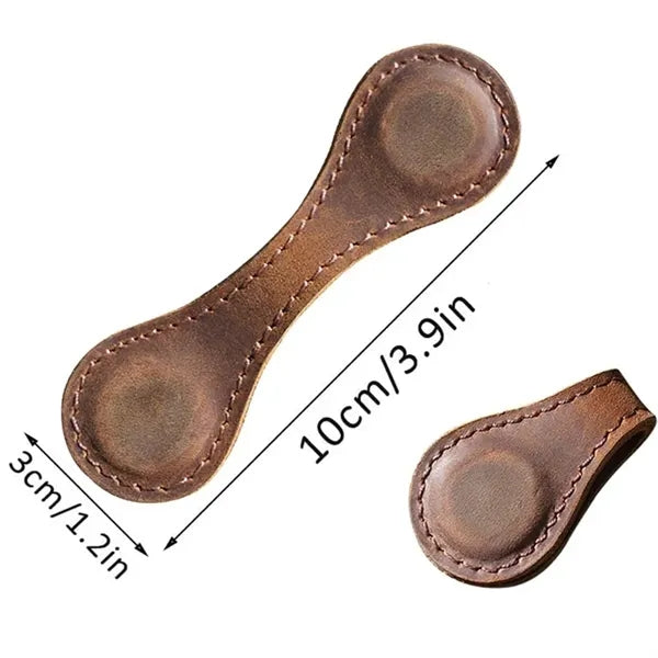 Magnetic Leather Bookmarks for Reading Page Clips