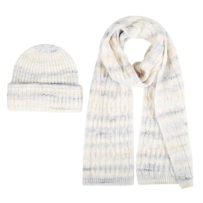 Unisex Thickened Knitted Hat Scarf Set