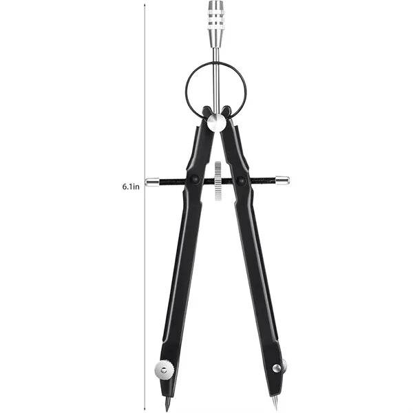 Spring Metal Lockable Drawing Compass