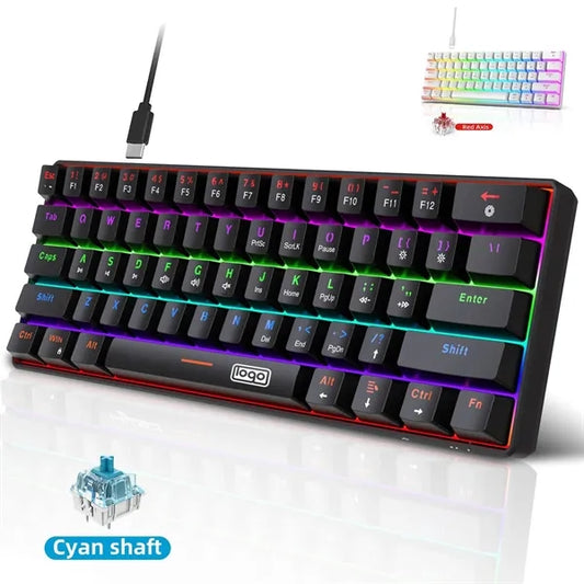 Multiple Color LED Wired Mechanical Keyboard
