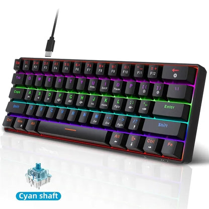 Multiple Color LED Wired Mechanical Keyboard