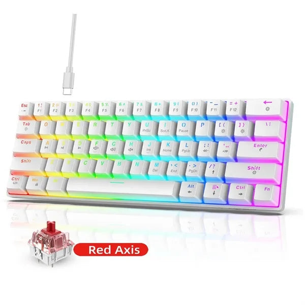 Multiple Color LED Wired Mechanical Keyboard