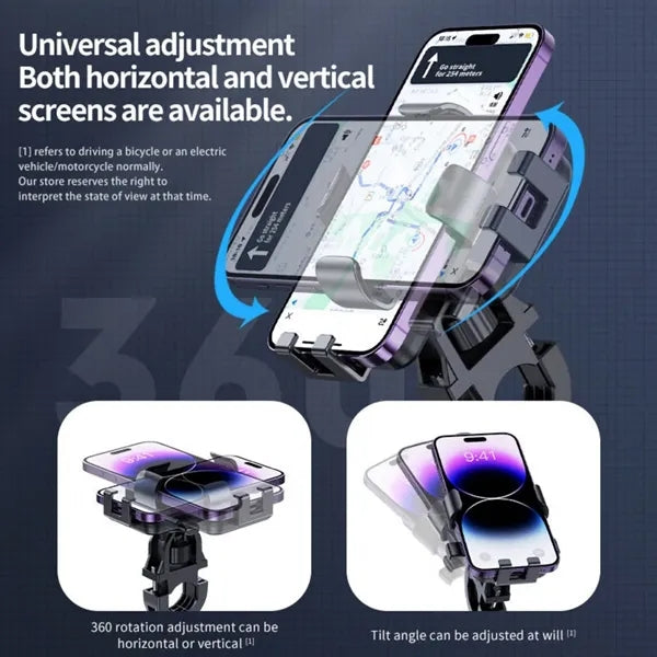 Aluminum Motorcycle Bicycle Phone Holder