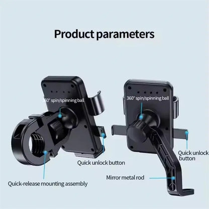 Aluminum Motorcycle Bicycle Phone Holder