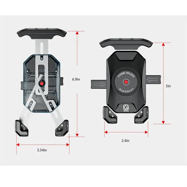 360 Rotating Universal Motorcycle Bicycle Phone Holder