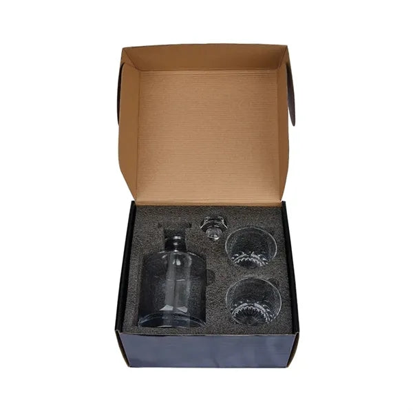Wellington Kingsley Whiskey Decanter & Glasses Set