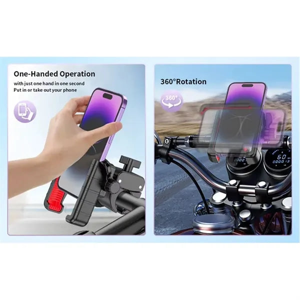 Universal Motorcycle Bicycle Mobile Phone Holder