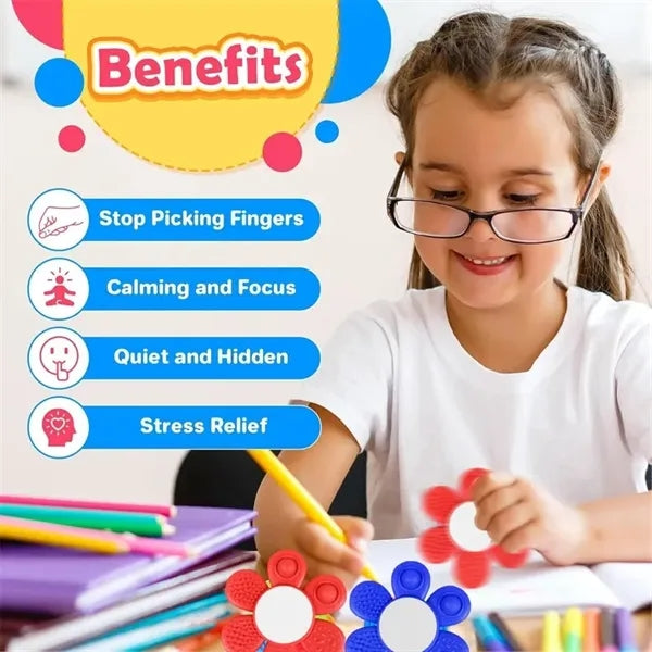 Flower Fidget Spinner Anxiety Stress Relief Toys