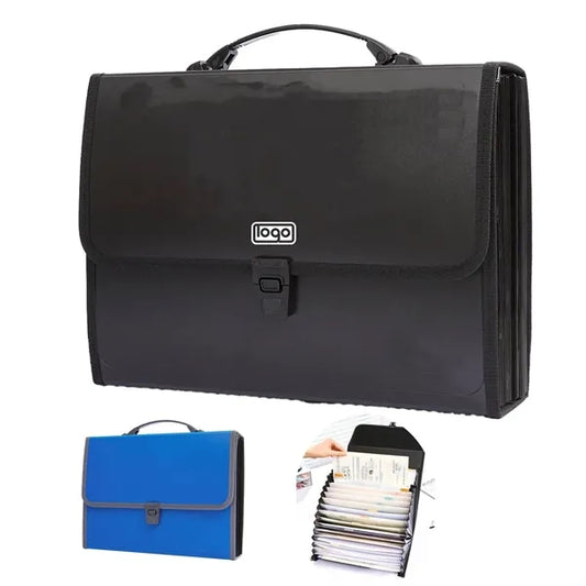 26 Compartment Portable File Folder Storage Bag