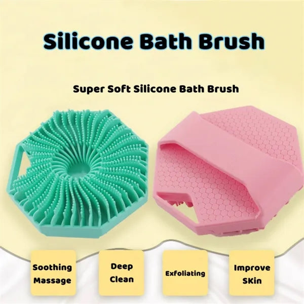 Soft Silicone Bath Scrubber Gentle Exfoliating Brush