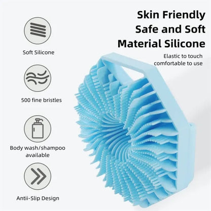 Soft Silicone Bath Scrubber Gentle Exfoliating Brush