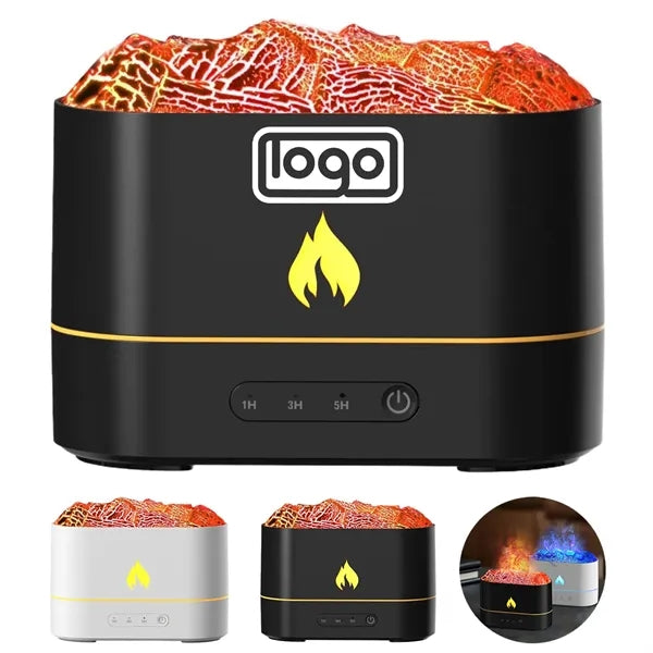 Flame LED Cool Mist Humidifier w/ Aromatherapy Light