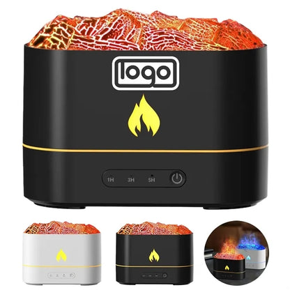 Flame LED Cool Mist Humidifier w/ Aromatherapy Light