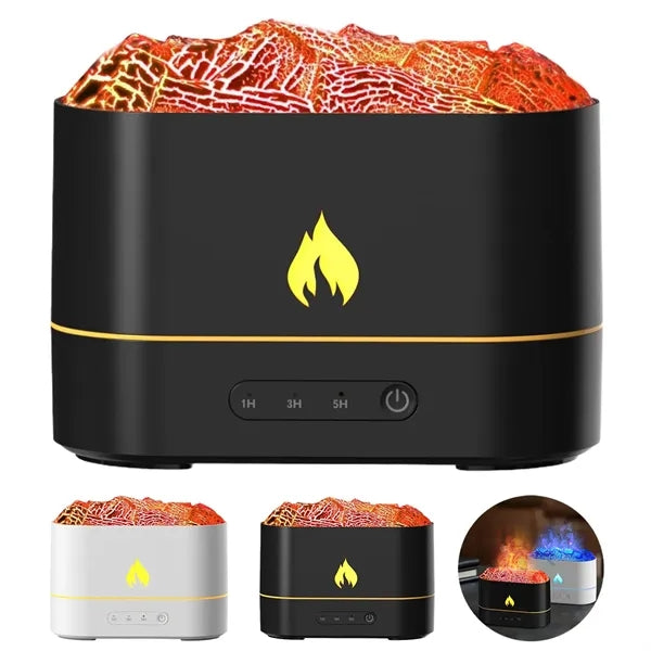 Flame LED Cool Mist Humidifier w/ Aromatherapy Light