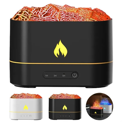Flame LED Cool Mist Humidifier w/ Aromatherapy Light