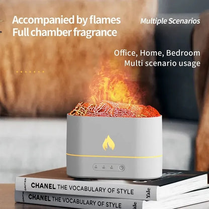 Flame LED Cool Mist Humidifier w/ Aromatherapy Light