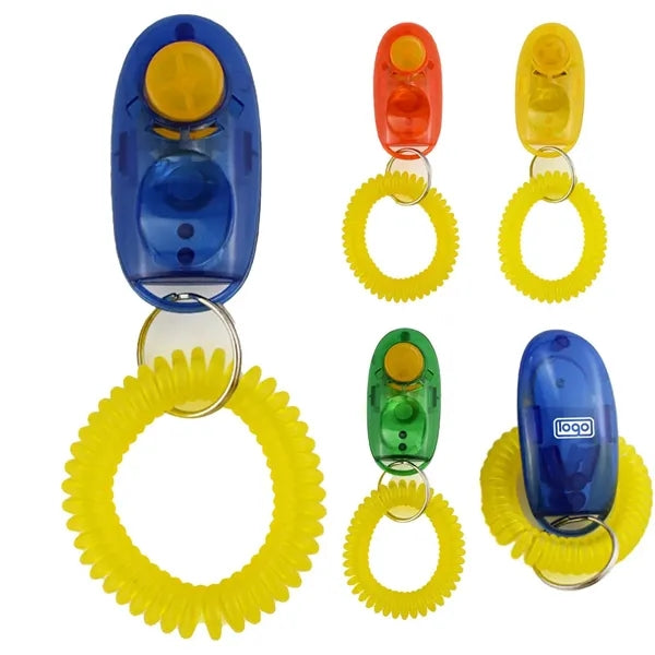 Adjustable Dog Pet Training Clickers Sound Keychain